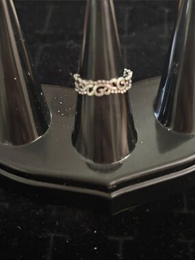 Intricate Sterling Silver Scrollwork Ring - Classic Filigree Band Size 5.5 NWOT